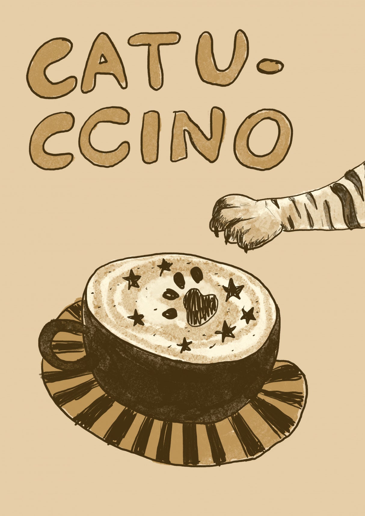 Catuccino2 Poster och Canvastavla