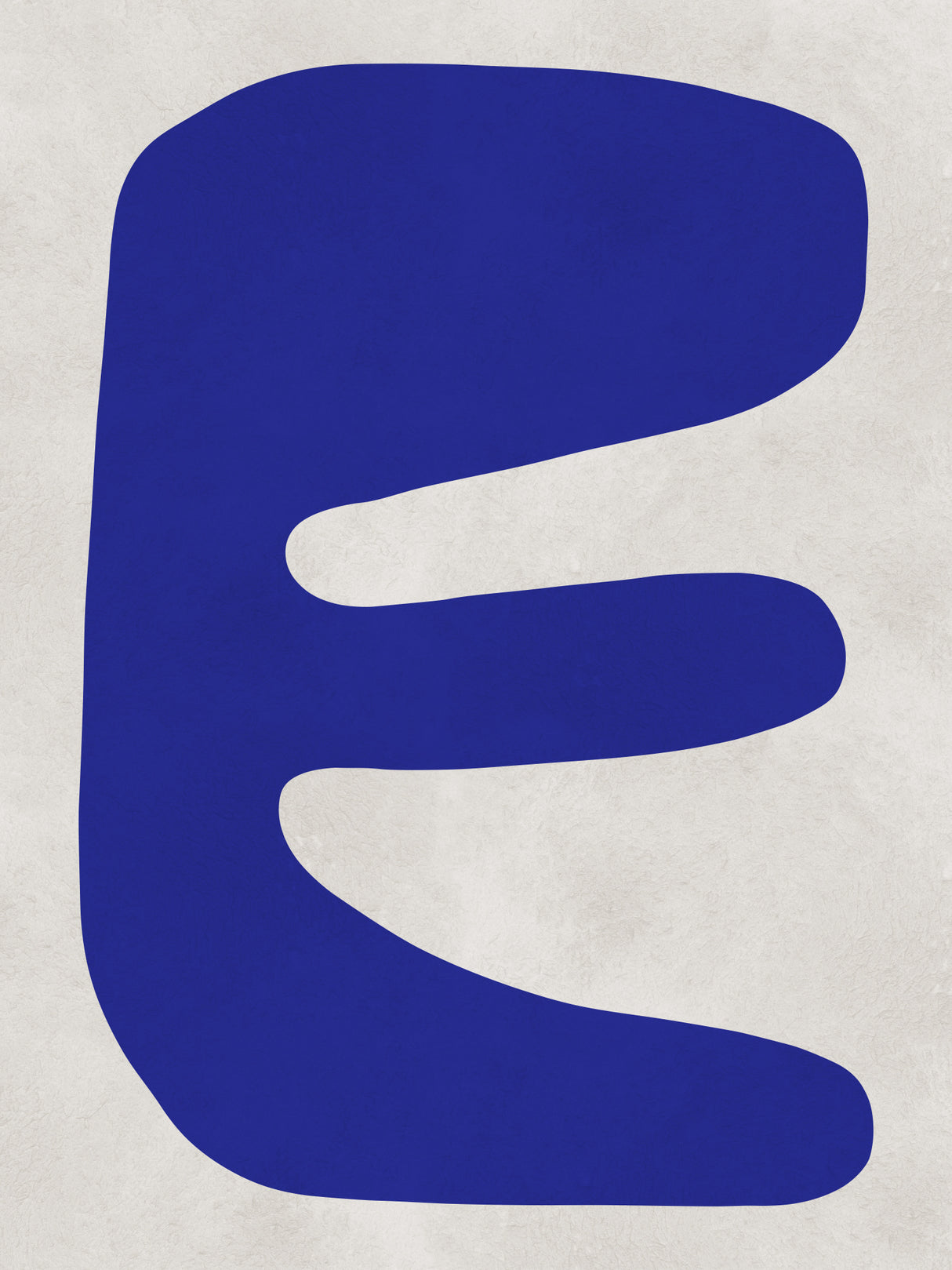 Blue and white art 5 Poster och Canvastavla