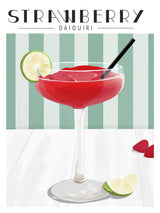 Strawberry Daiquiri Poster och Canvastavla