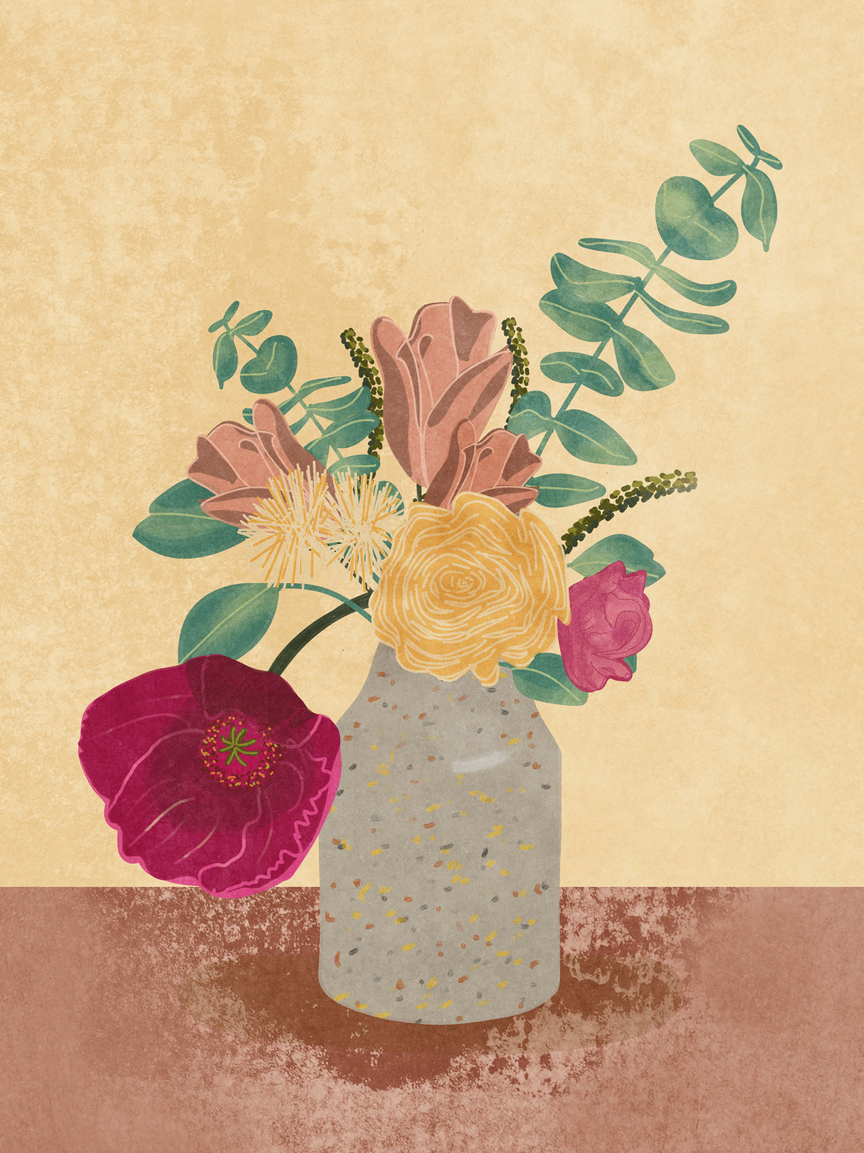 Arranged Flowers Poster och Canvastavla