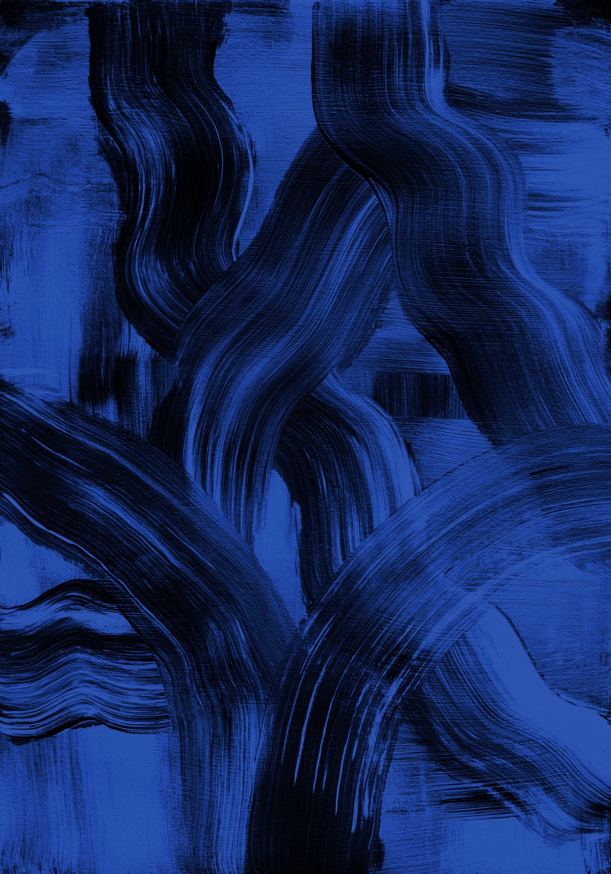 Abstract Brush Strokes 126X Poster och Canvastavla