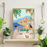 Girls in Positano Poster PL