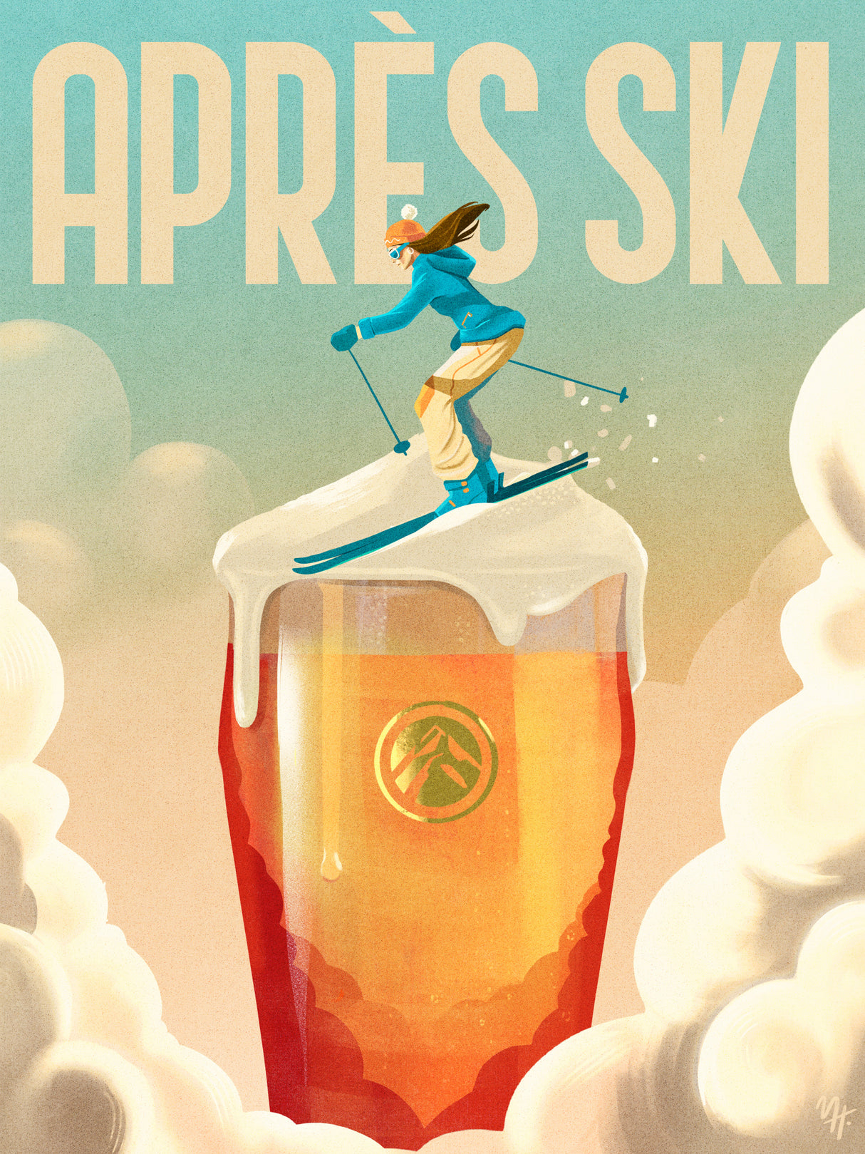 Apres Ski 7200x9600 Poster och Canvastavla