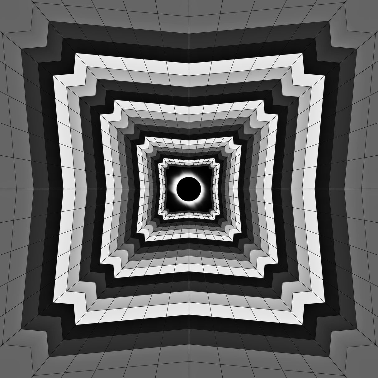eclipse tunnel Poster och Canvastavla