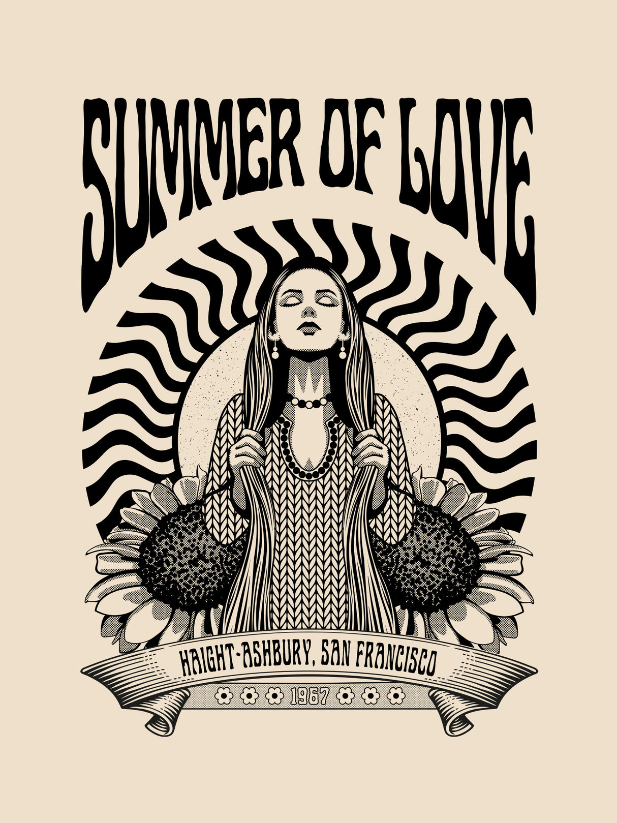 Summer of Love 1967 Poster och Canvastavla