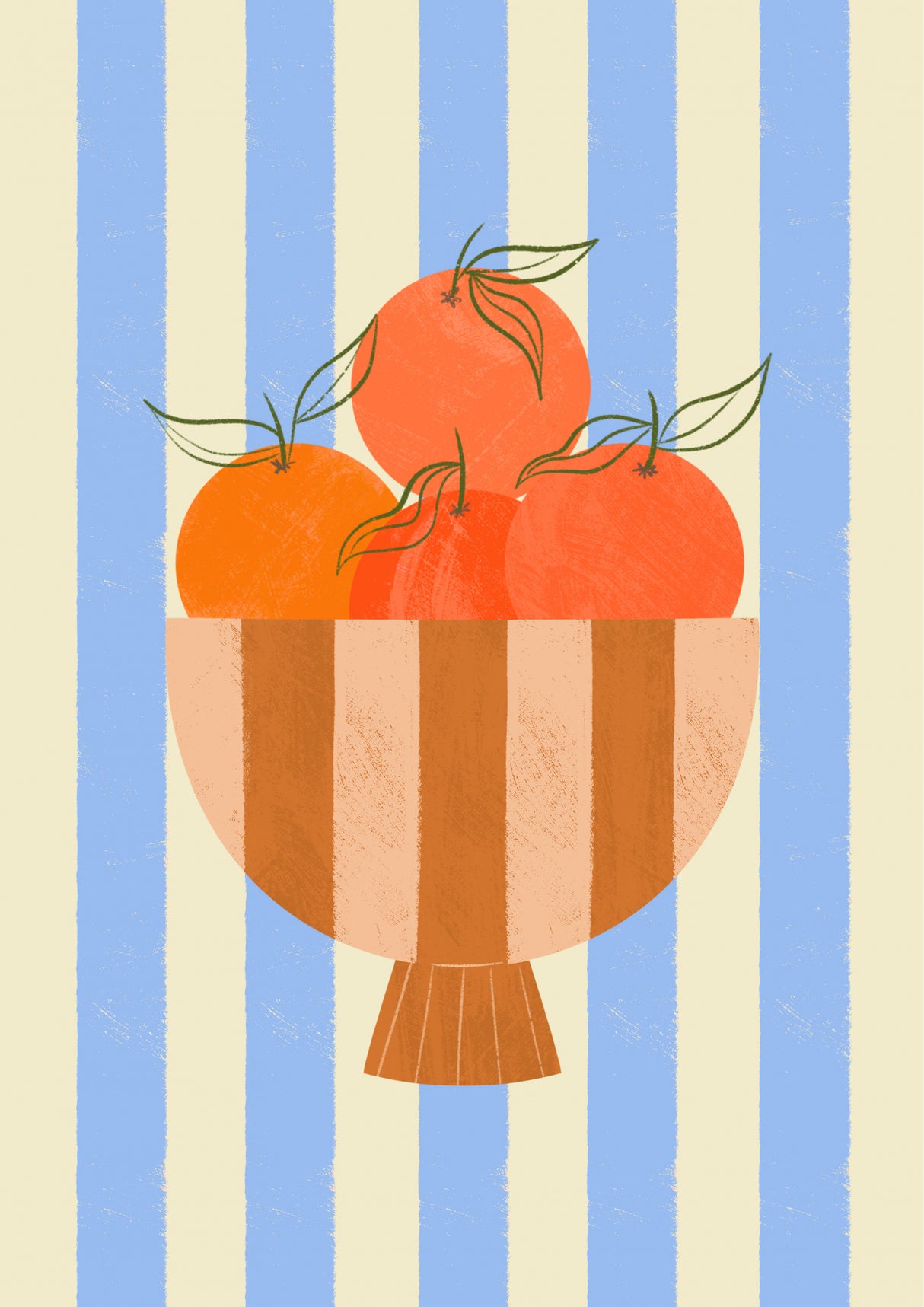 Bowl of Oranges Poster och Canvastavla