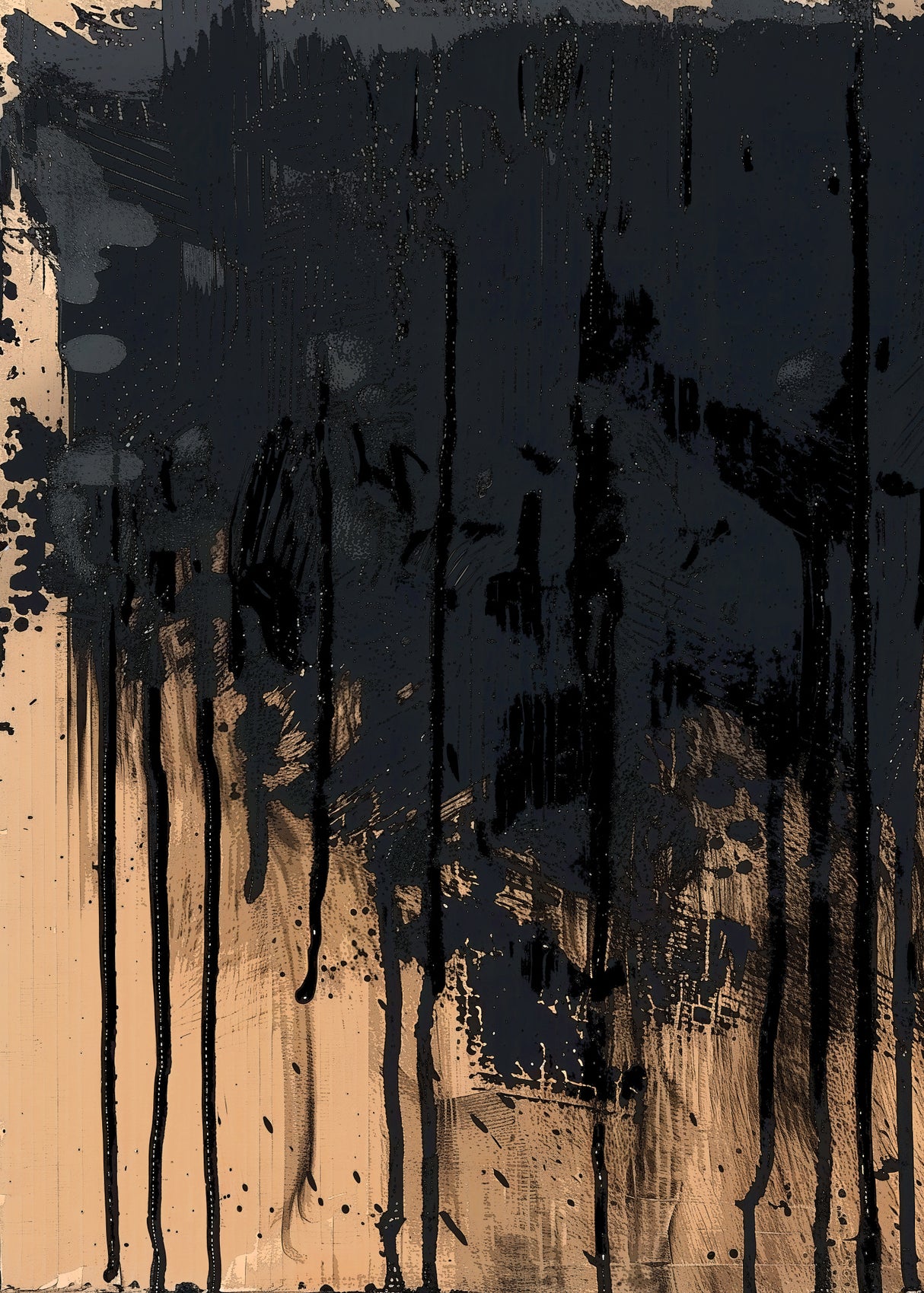 Paint It Black Poster och Canvastavla