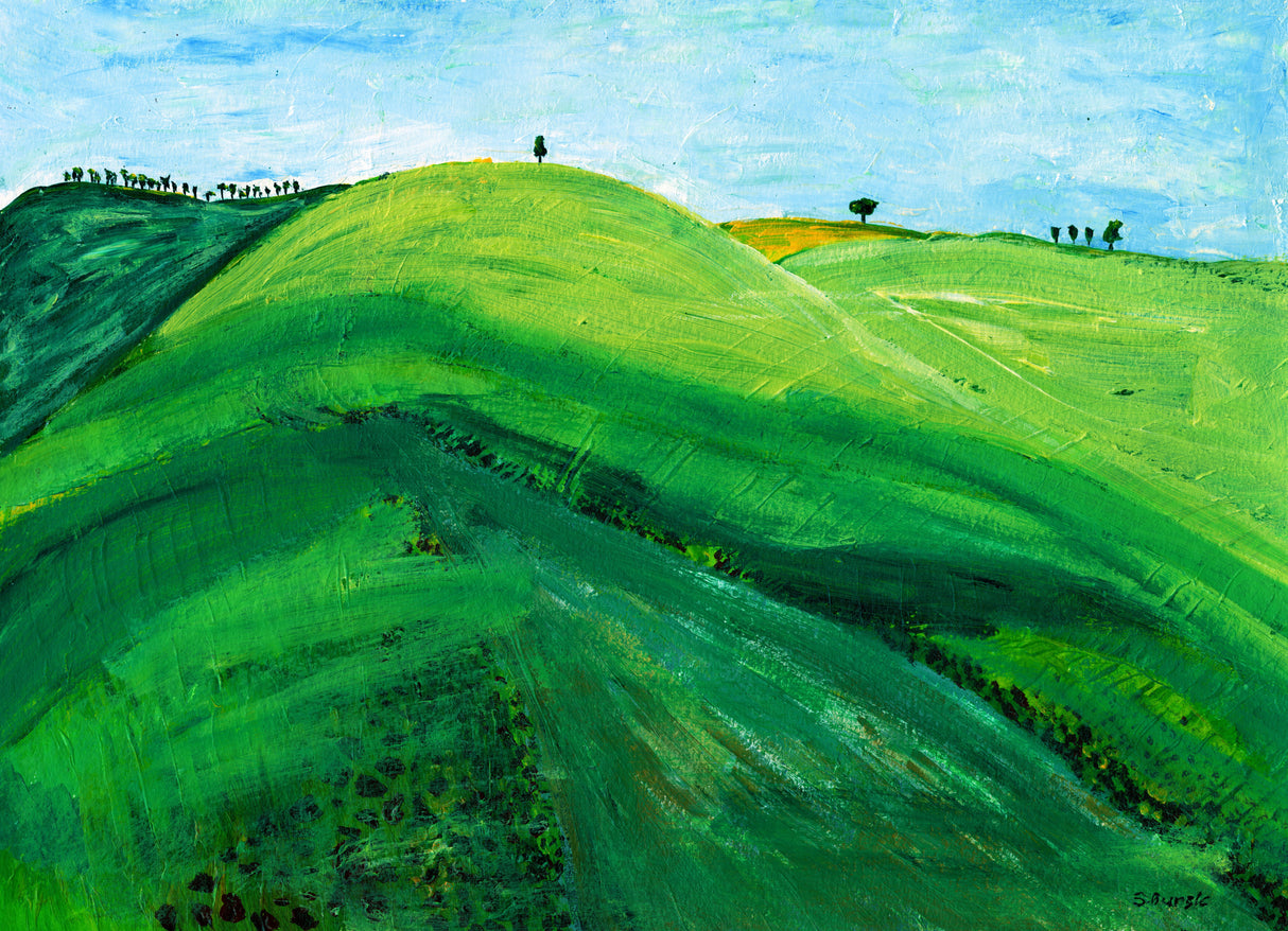 Green Hills Poster och Canvastavla