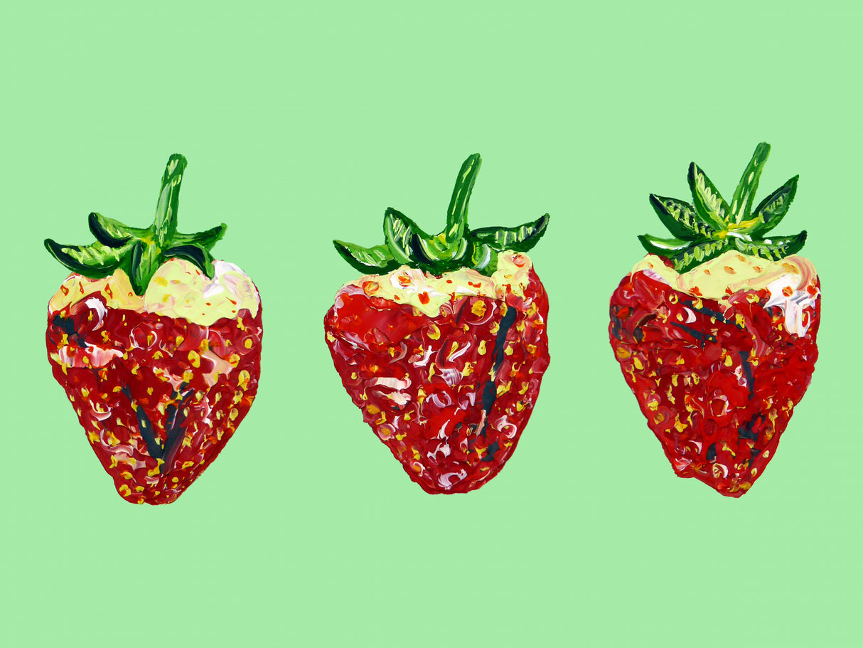 Strawberries Poster och Canvastavla
