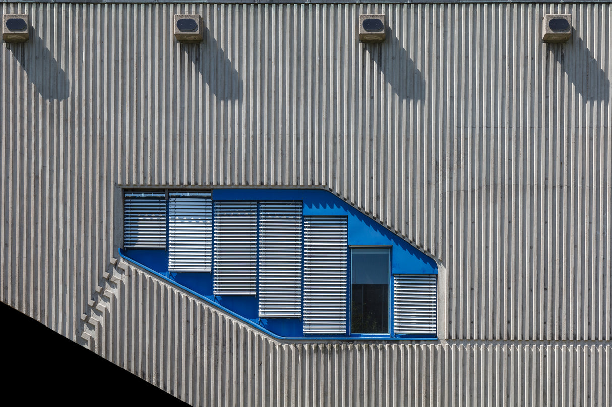 Blue and grey Poster och Canvastavla