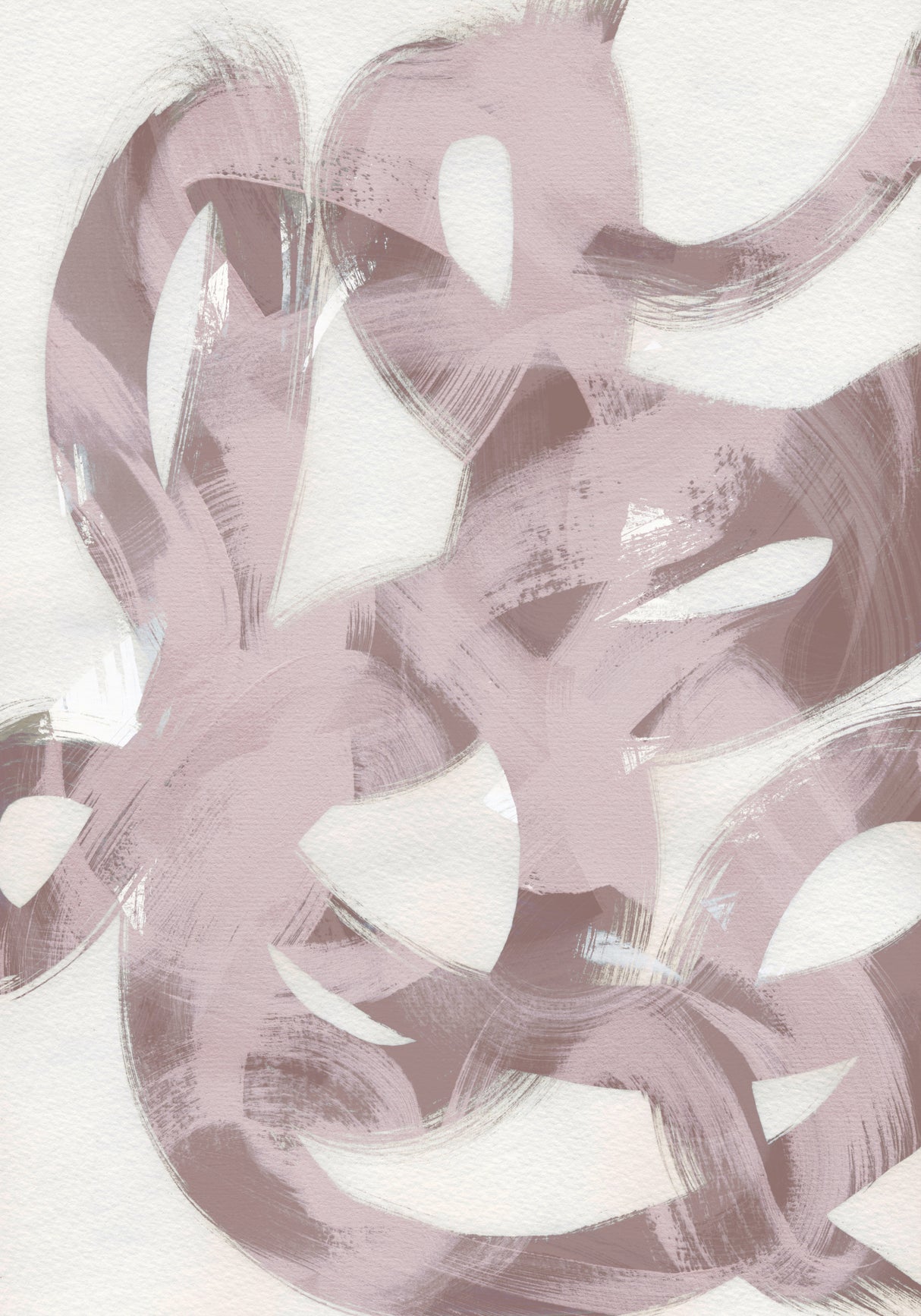 Abstract Brush Strokes 169 Poster och Canvastavla