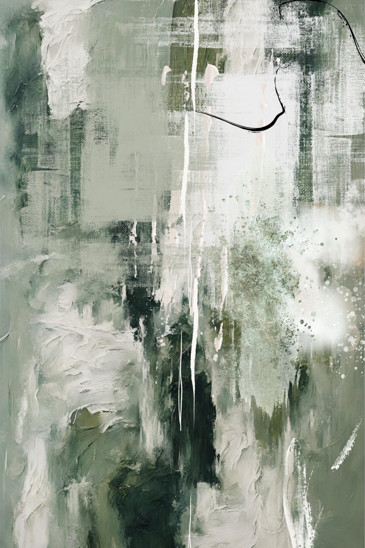 Canvas Greens 3 Poster och Canvastavla