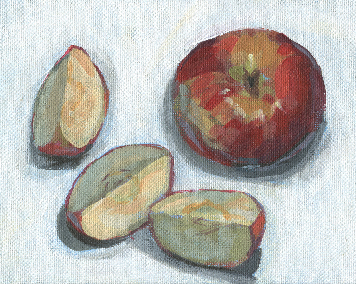 Sliced Apple 8x10 Poster och Canvastavla