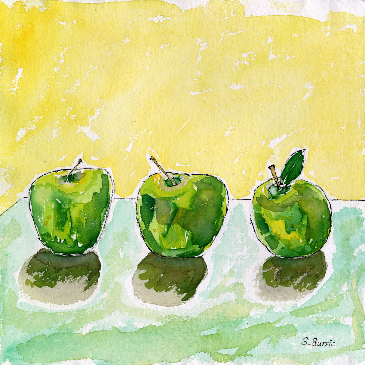 Greenapples Poster och Canvastavla