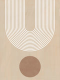 Beige Arc Poster No.3 Poster och Canvastavla