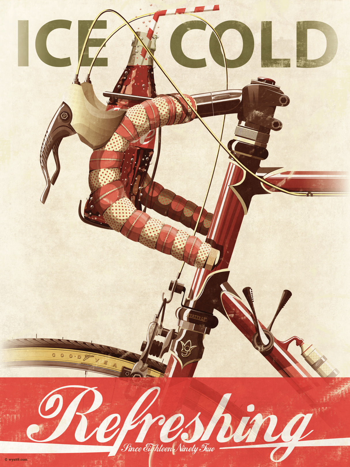 Vintage Style Coke Advert Poster och Canvastavla