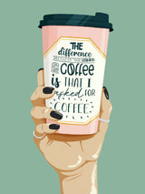 Asked for Coffee Poster och Canvastavla