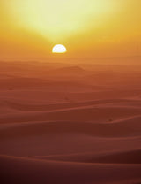 Sunset over Dunes Poster och Canvastavla