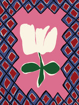 Petal plaid playtime I Poster och Canvastavla