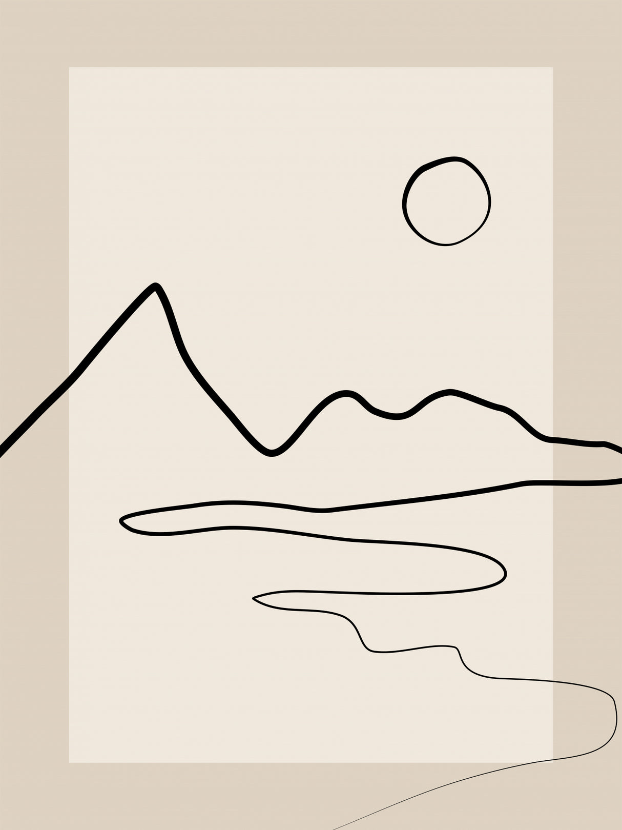 3x4 Aspectratiolineart2 Poster och Canvastavla