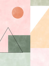 3x4 Aspectratio Pinkgreen21 Poster och Canvastavla
