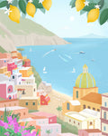 Positano, Italy Poster och Canvastavla
