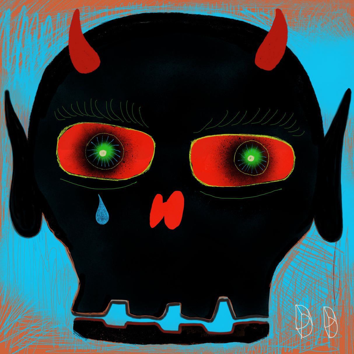 Tear Head Poster och Canvastavla