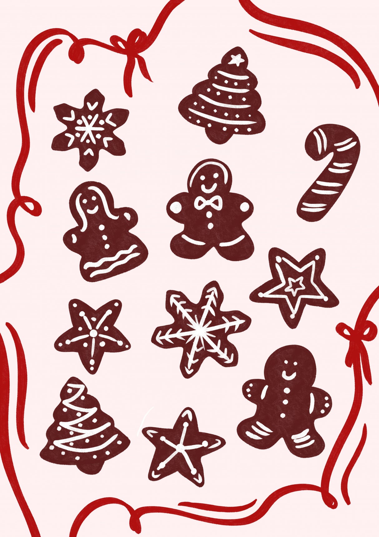 Gingerbread Cookies Poster och Canvastavla