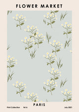 Flower Market Paris Poster och Canvastavla