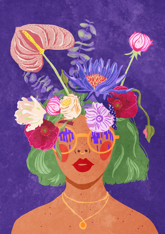 Flower head Poster och Canvastavla