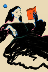 Midnight Reading Poster och Canvastavla