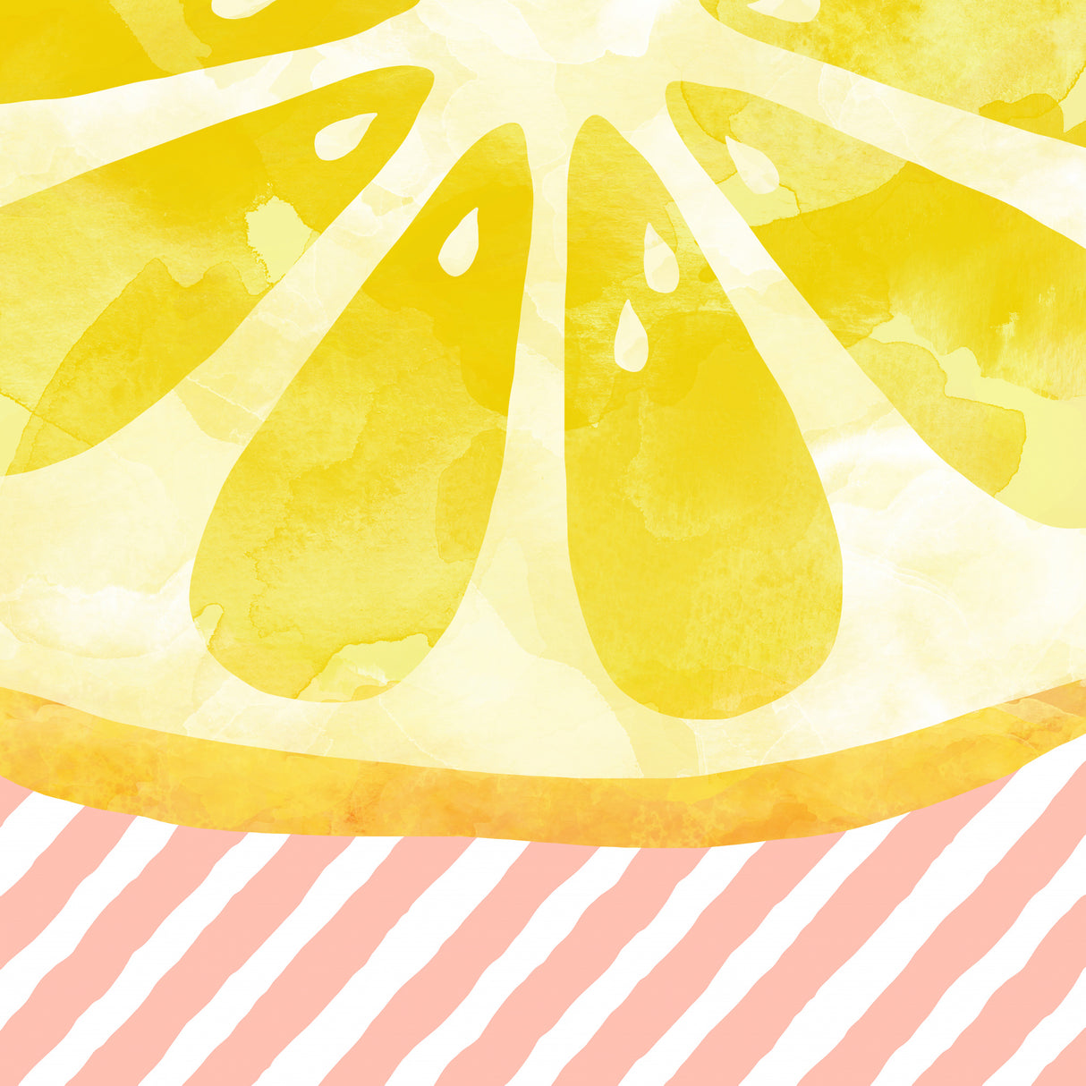 Lemon Abstract Poster och Canvastavla