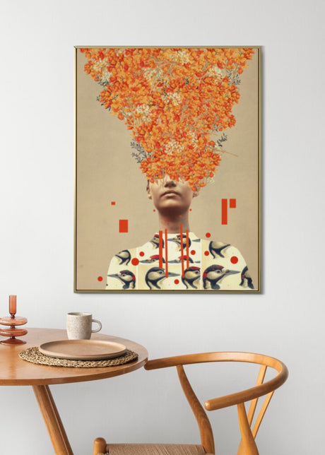 Bird Flight In Autumn Poster och Canvastavla