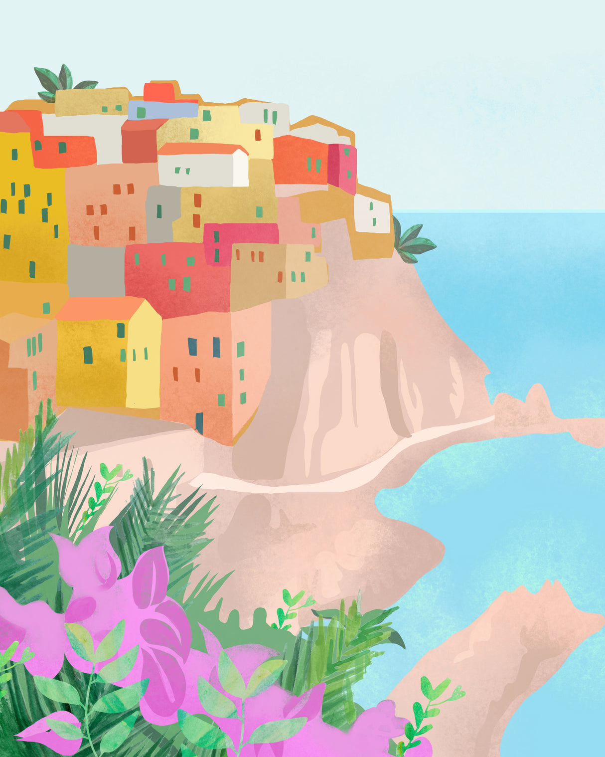 Cinque Terre Poster och Canvastavla
