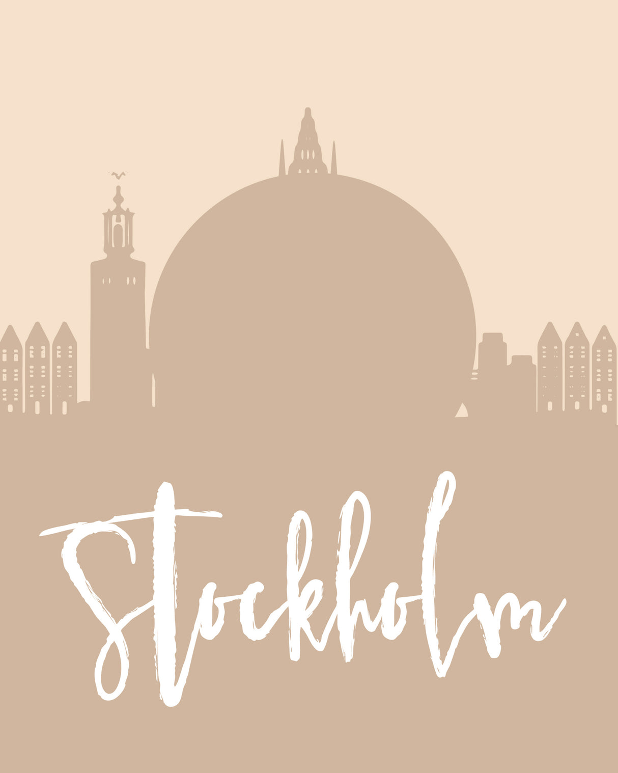 Skyline Earth Tone 2 83 Poster och Canvastavla