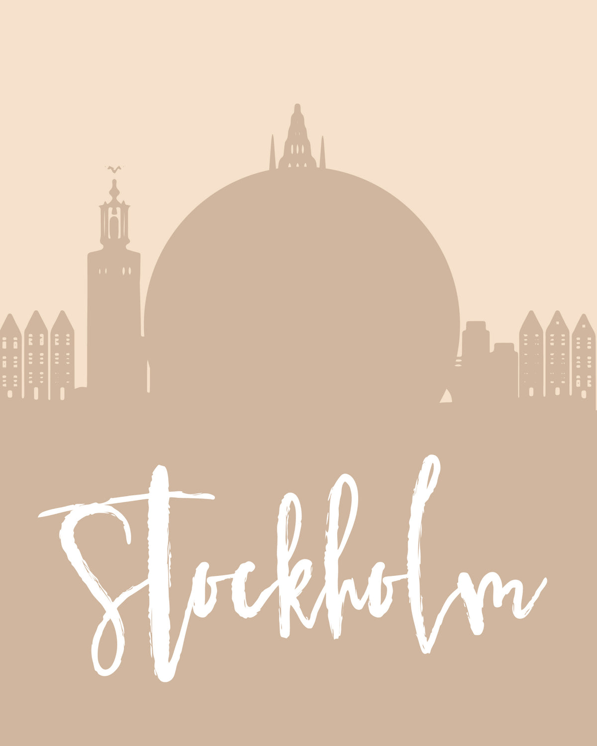 Skyline Earth Tone 2 83 Poster och Canvastavla