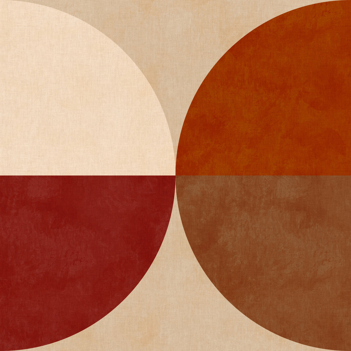 Autumn Mid Century Earthy 10 Poster och Canvastavla