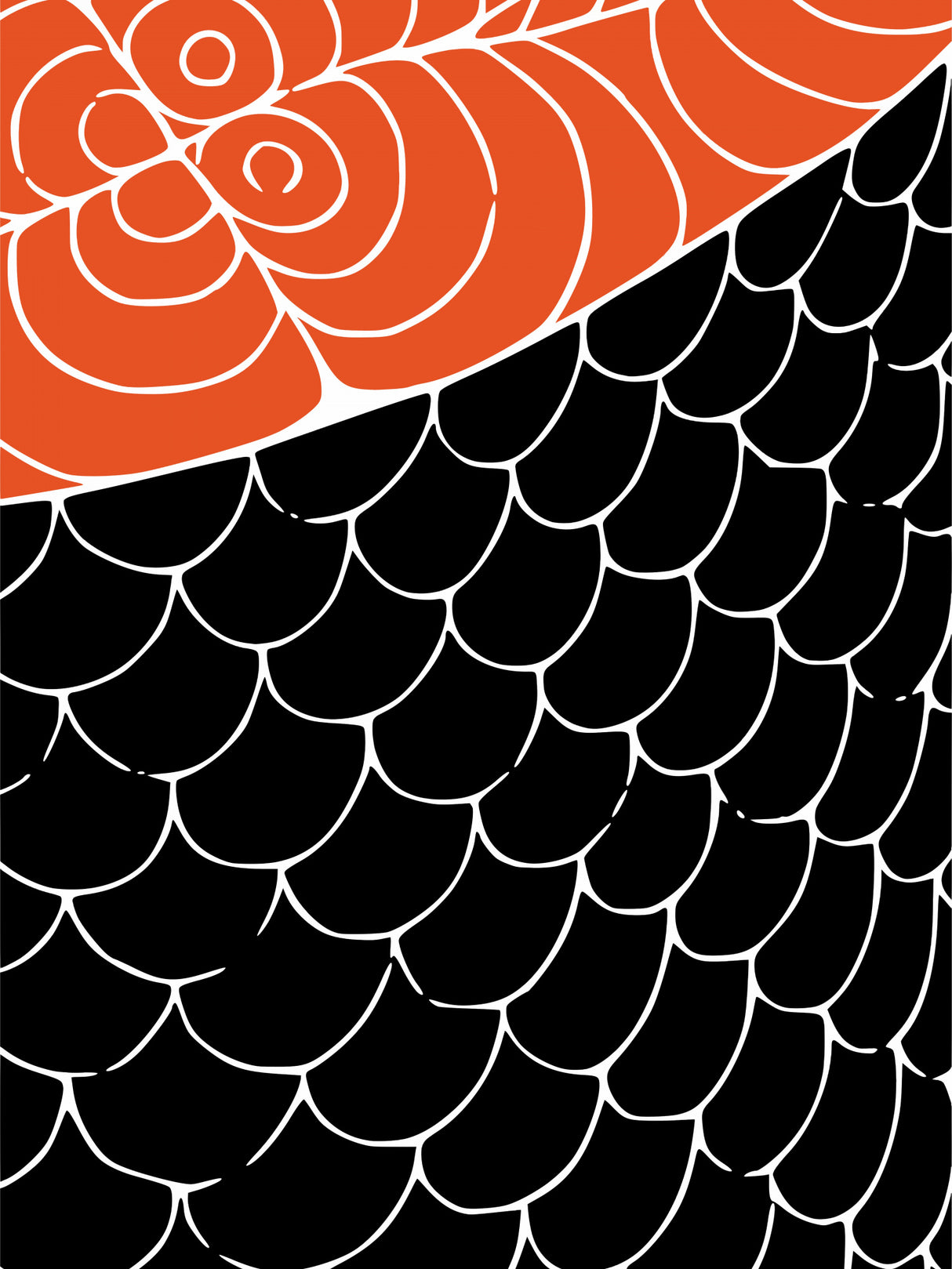 Sashimi Red and Black Poster och Canvastavla