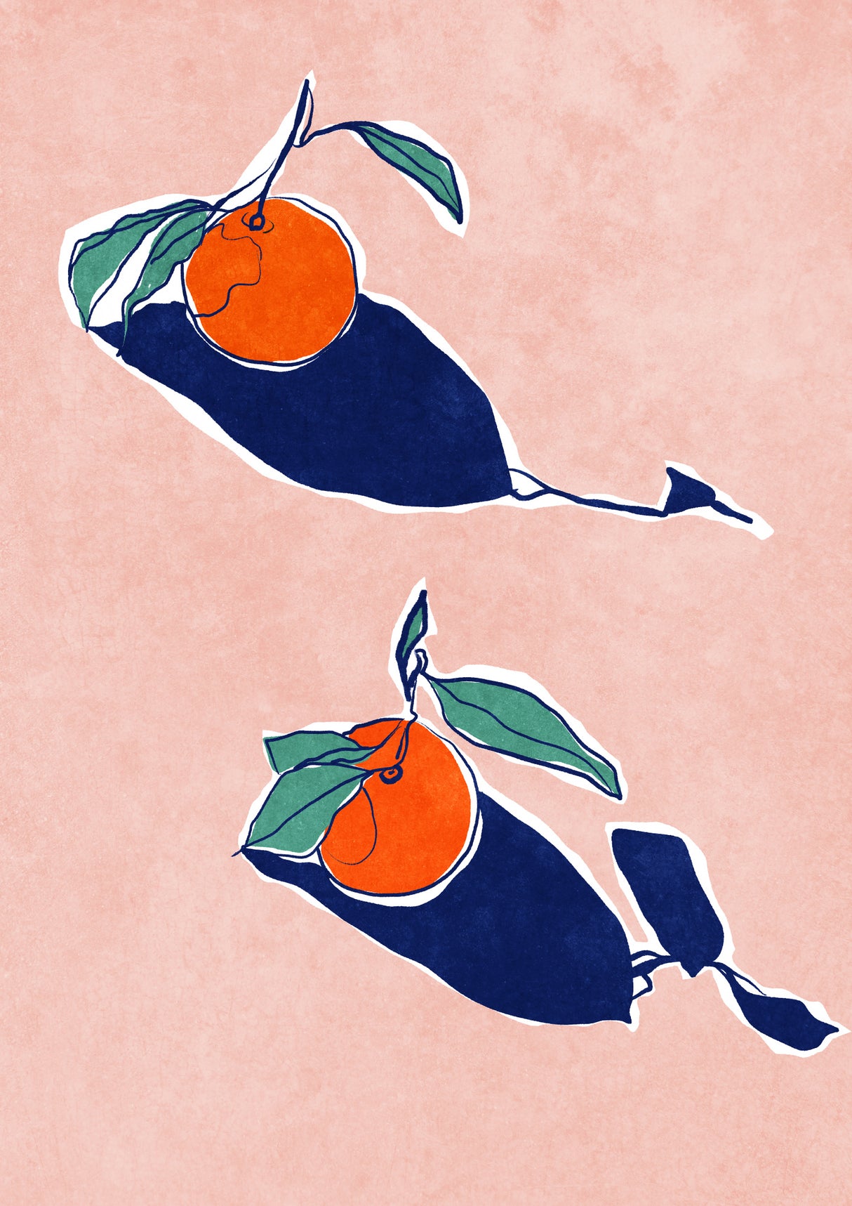 Abstract Oranges Poster och Canvastavla