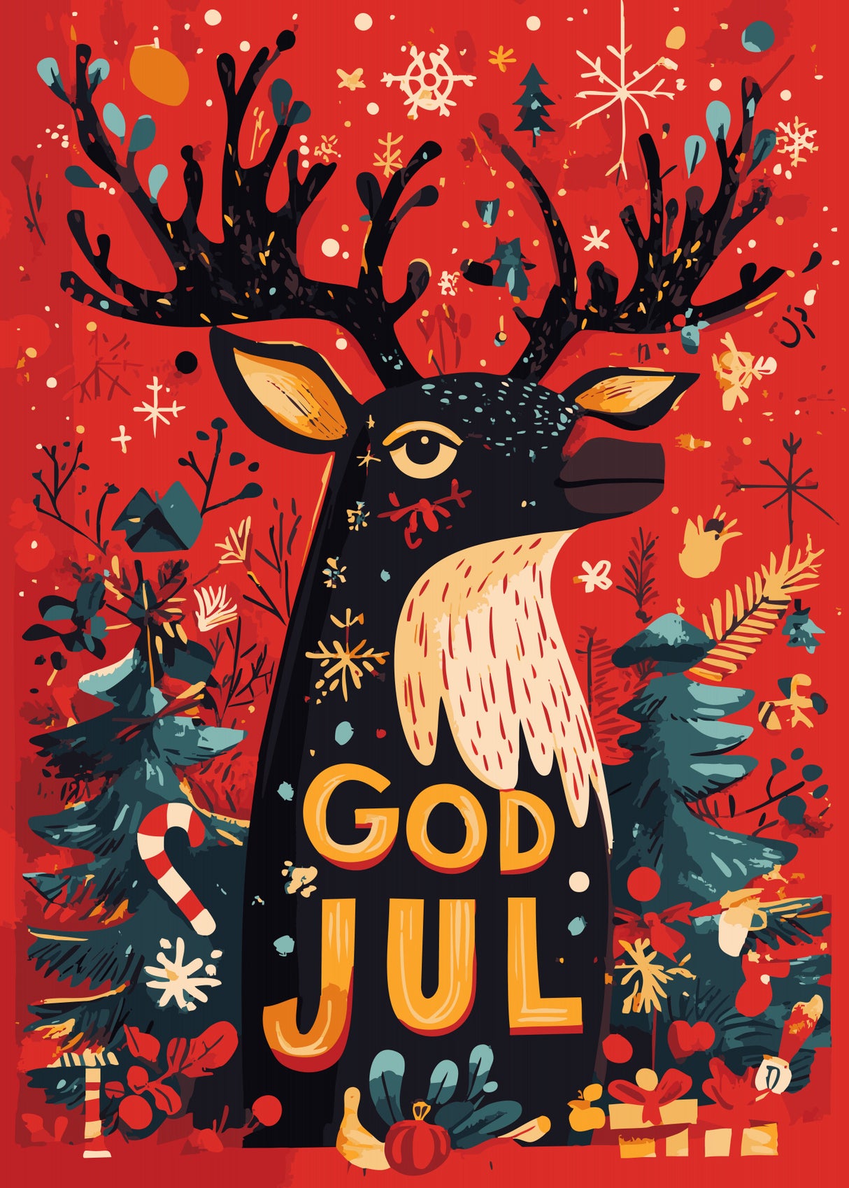God Jul 2 Poster och Canvastavla