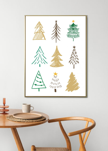 Christmas Trees 1 Poster och Canvastavla