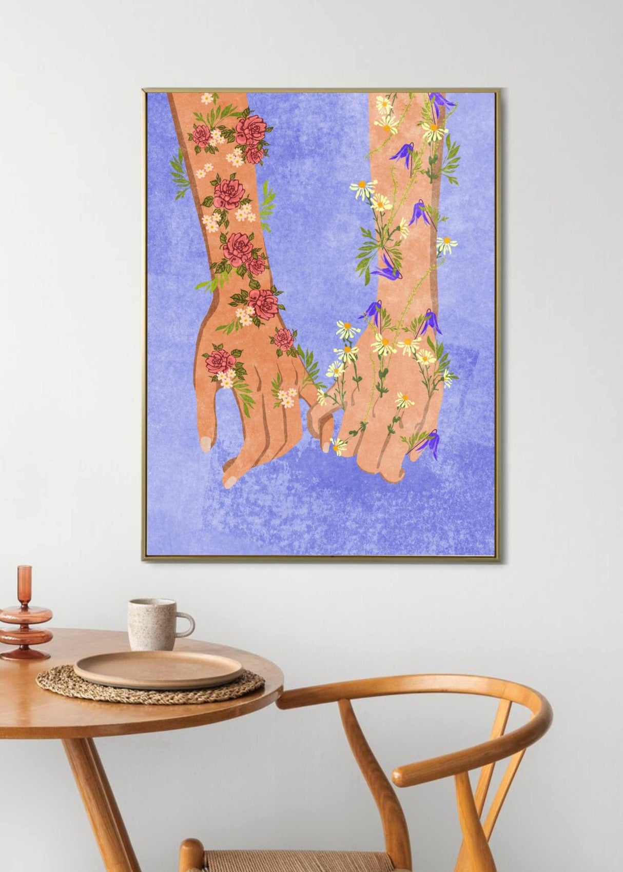 Holding hands Poster