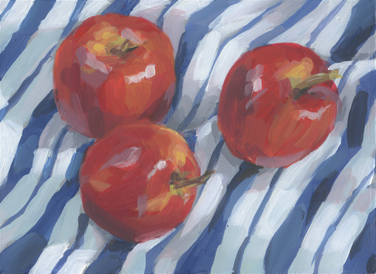 Three Red Apples Poster och Canvastavla
