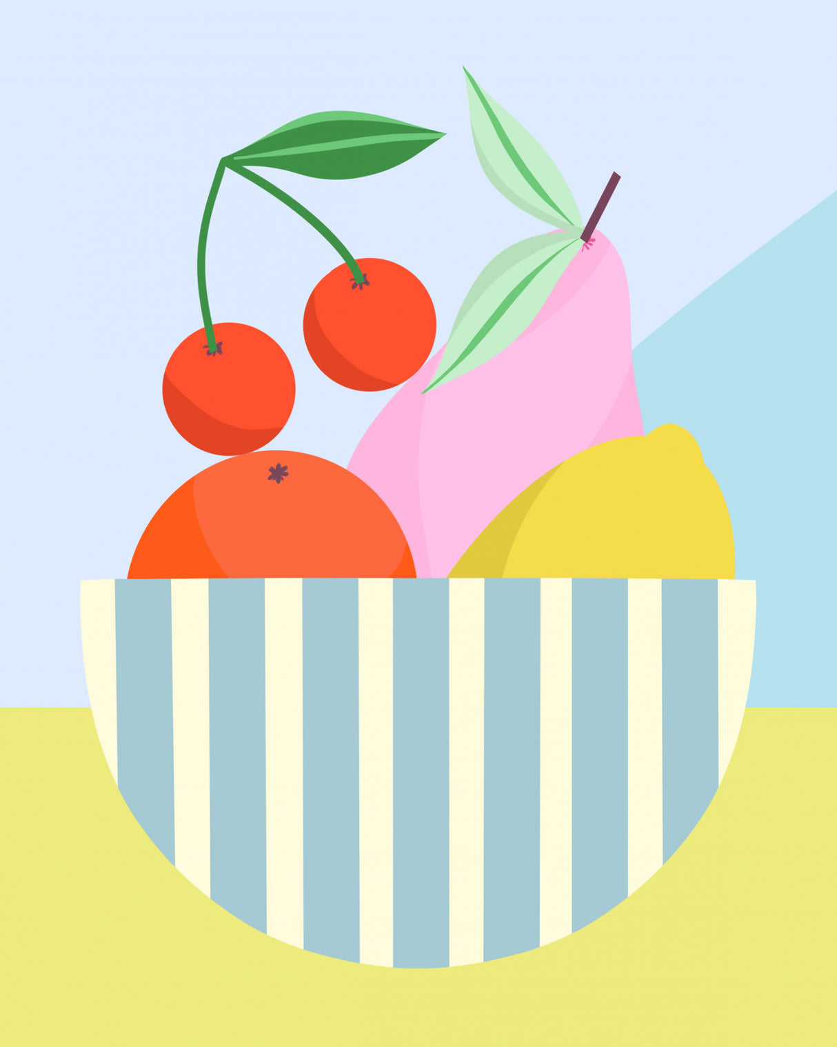 Fruit Bowl Poster och Canvastavla