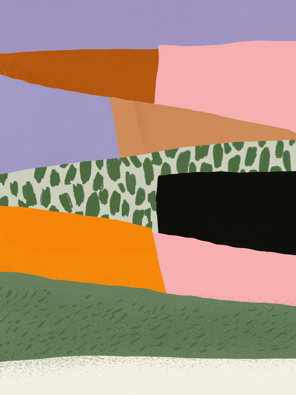 Collage abstract minimalism 02 Poster och Canvastavla