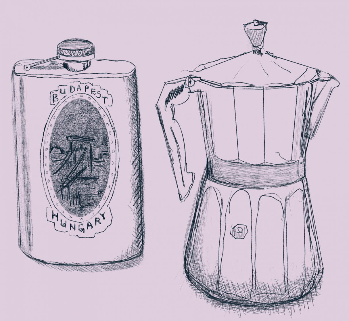 Coffee and Spirits Poster och Canvastavla