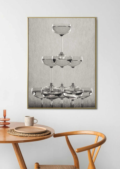 Champagne tower_9 Poster och Canvastavla
