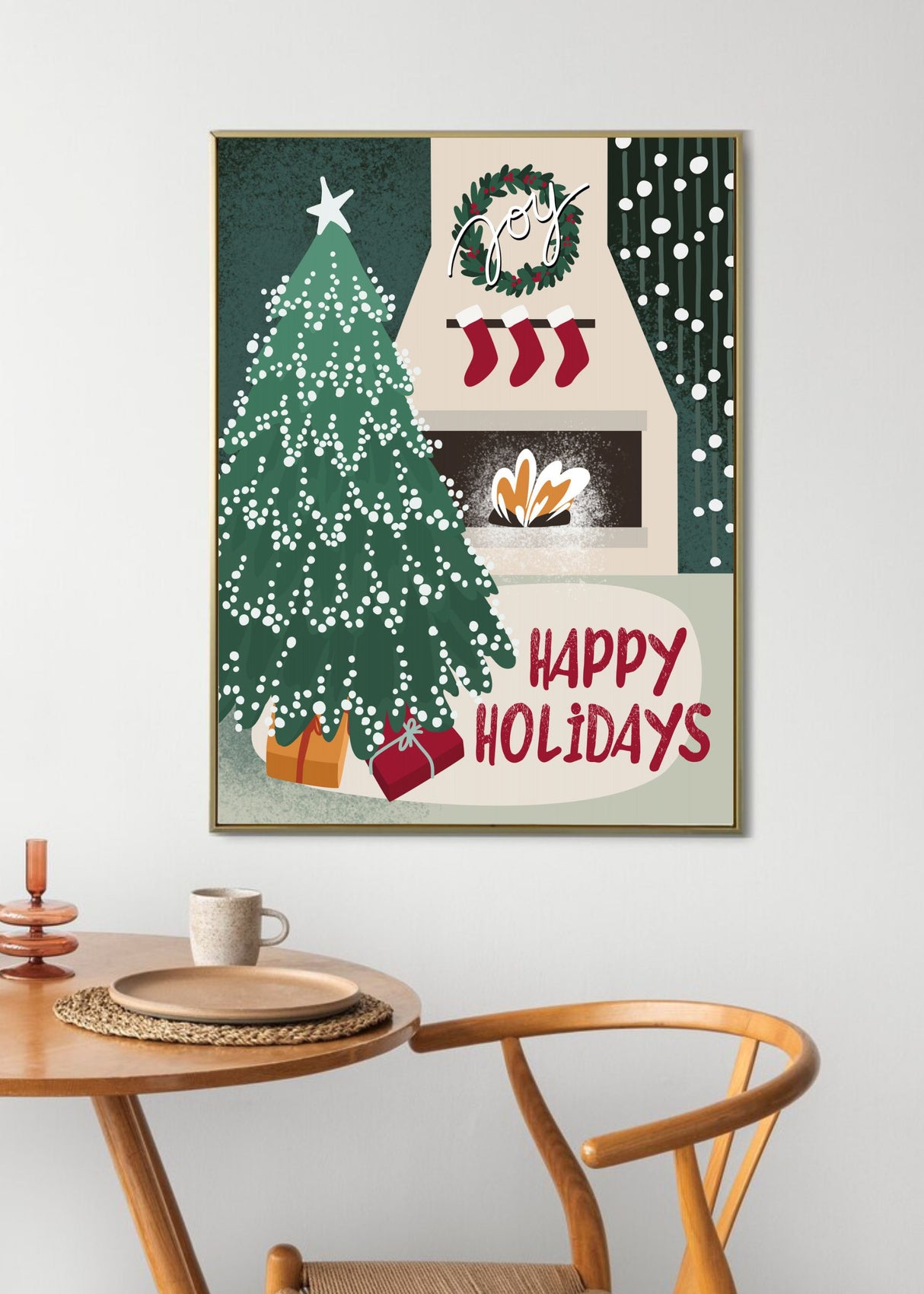 Cozy retro interior Poster och Canvastavla