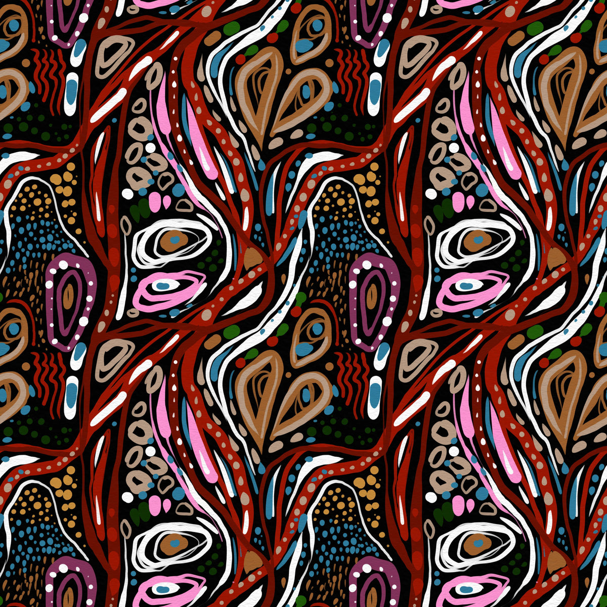 Red Psych Poster och Canvastavla