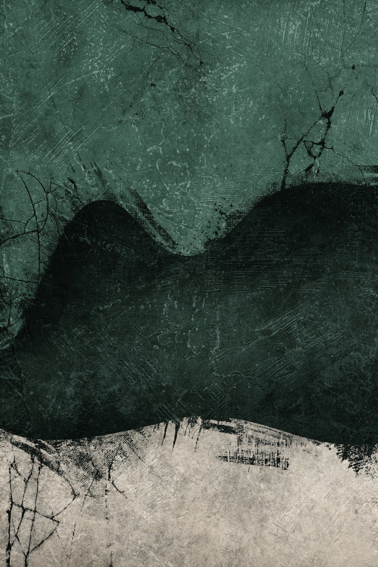 Midnight Emerald No1 Poster och Canvastavla